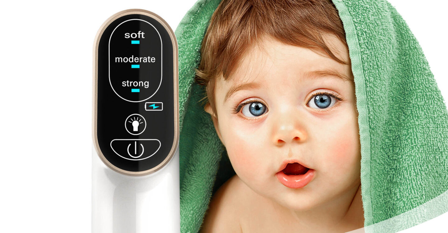 Aspirator Neno Sinus z dzieckiem