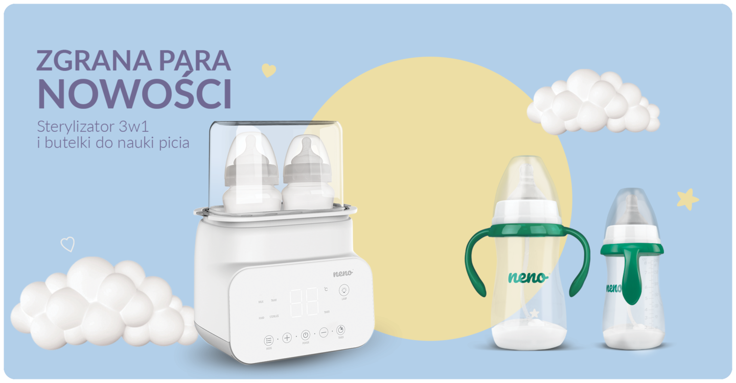 neno Vita sterylizator 3w1 i butelki neno