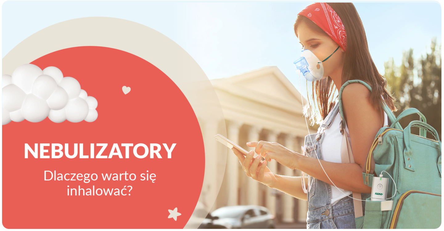 dziecko się inhaluje nebulizatorem bene
