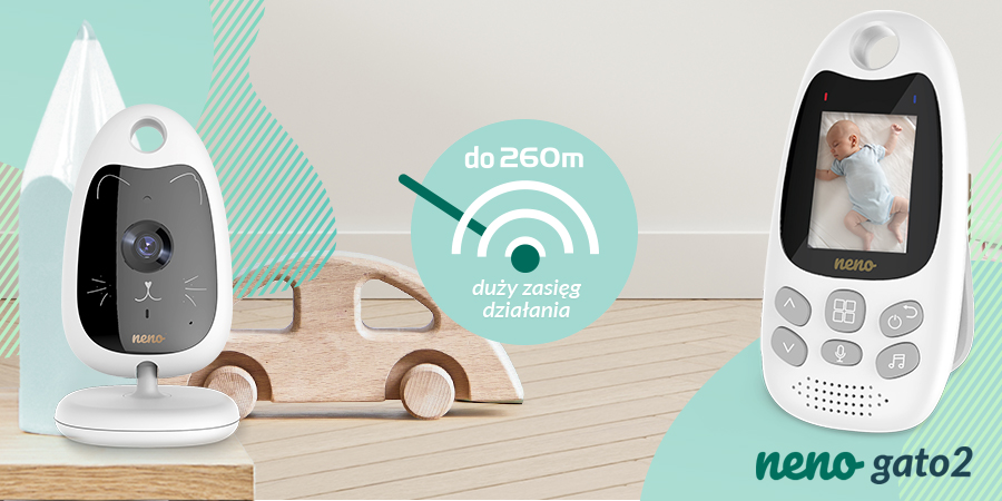niania elektroniczna zasięg 260m