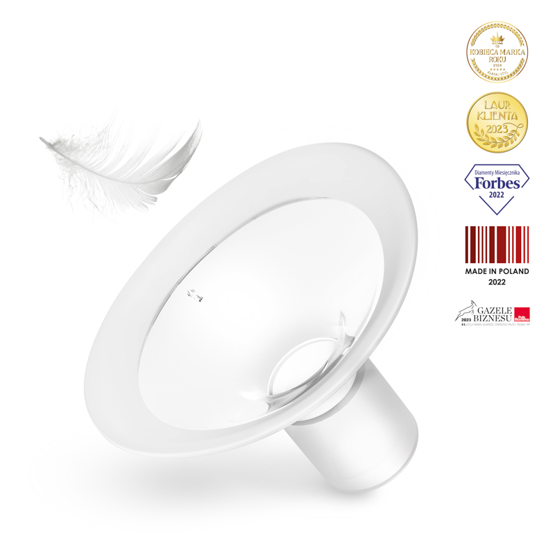 Lejek z tworzywa z łącznikiem do laktatorów Neno