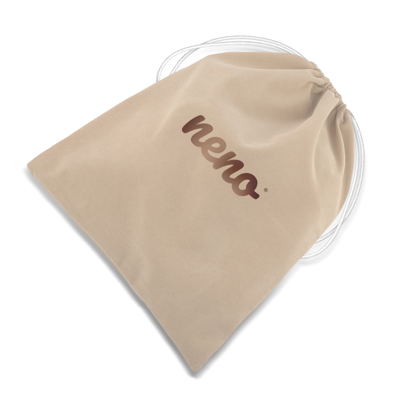 Woreczek welurowy Neno beżowy