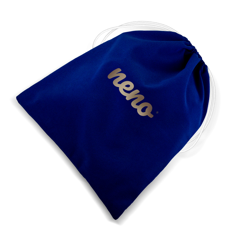 Woreczek welurowy Neno niebieski