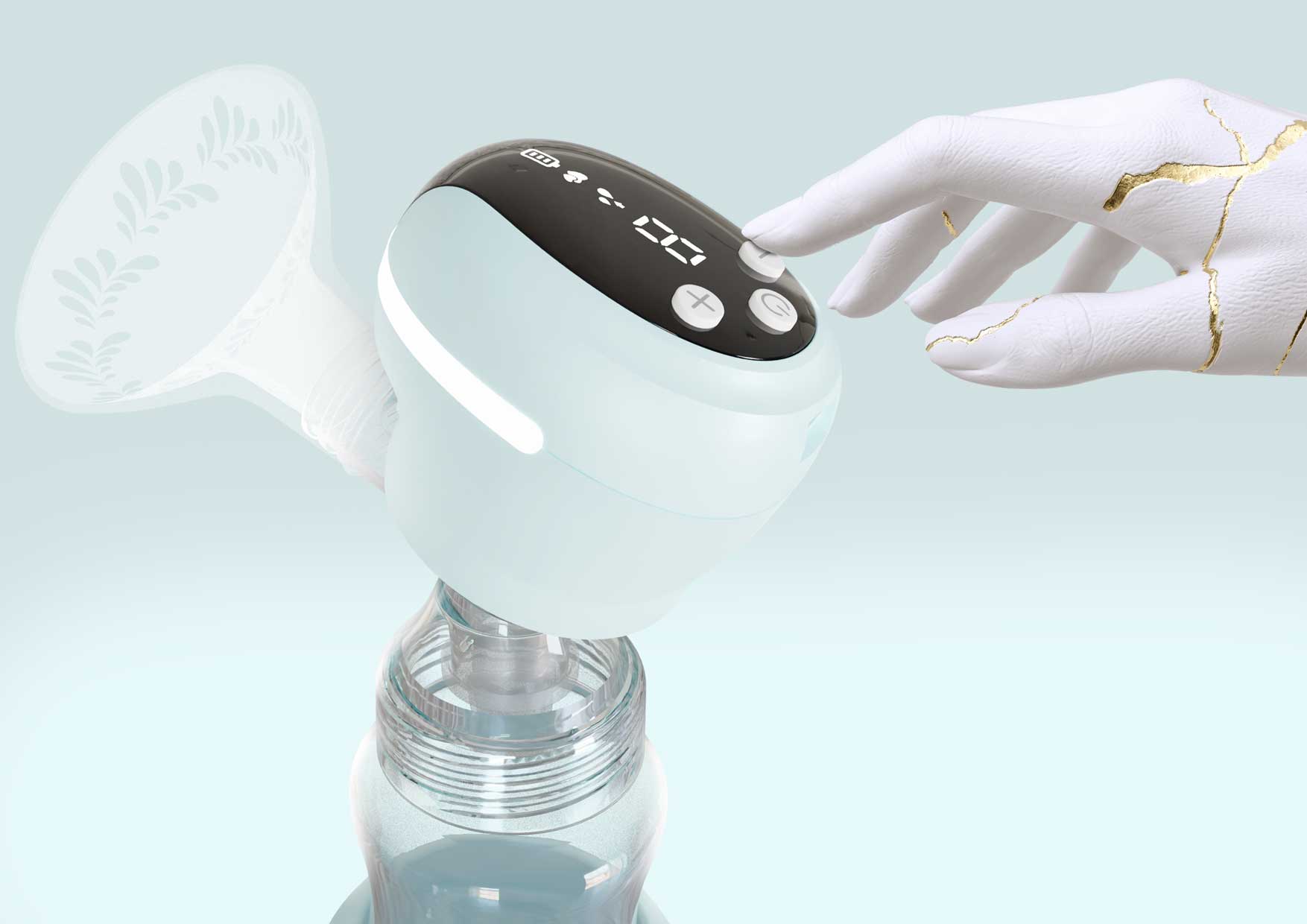 3- fazowy bezprzewodowy laktator elektroniczny Neno Angelo