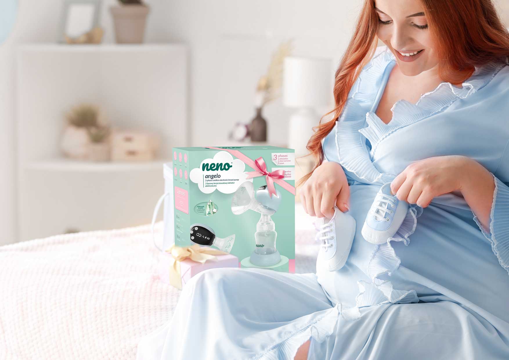 3- fazowy bezprzewodowy laktator elektroniczny Neno Angelo