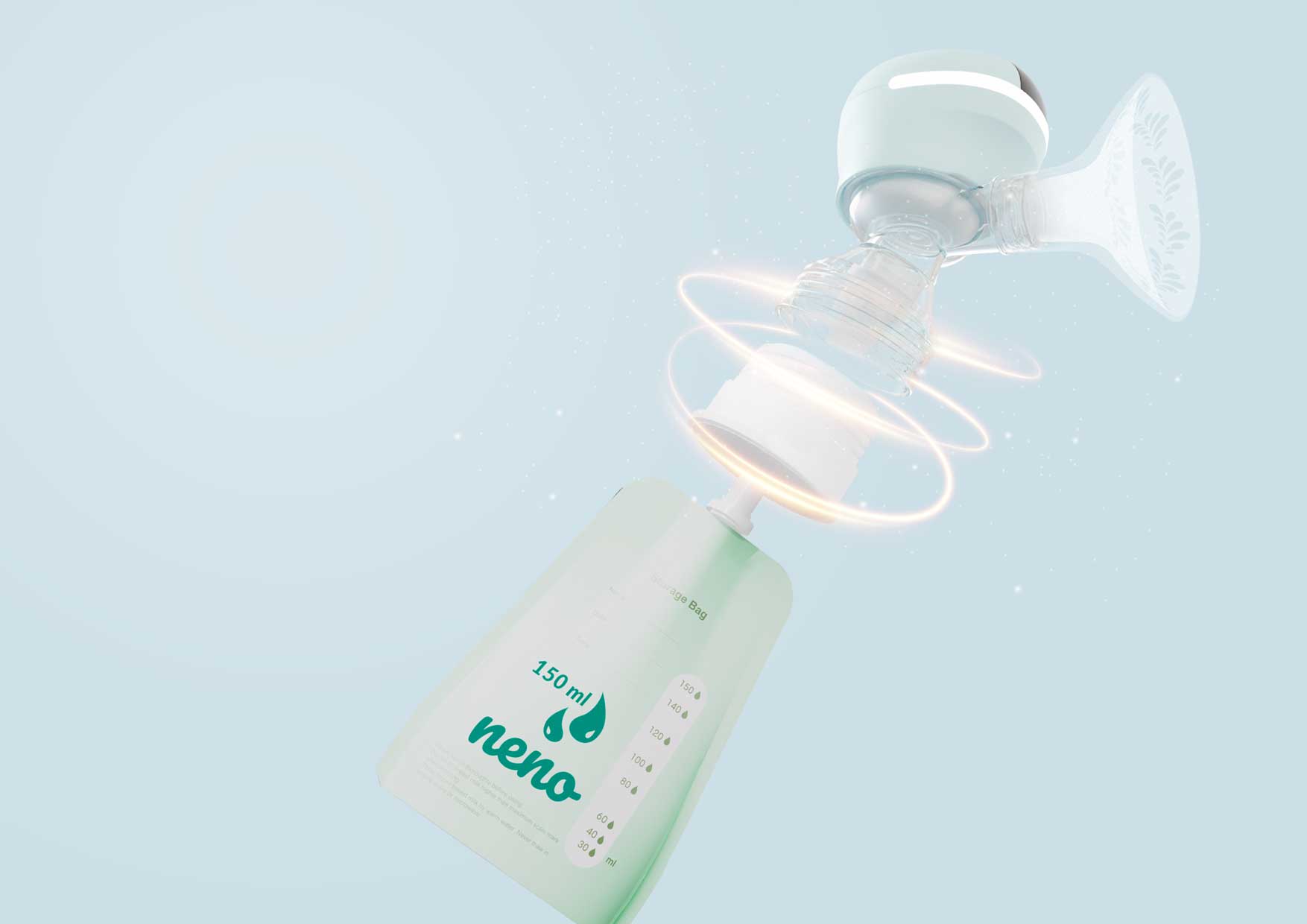 3- fazowy bezprzewodowy laktator elektroniczny Neno Angelo