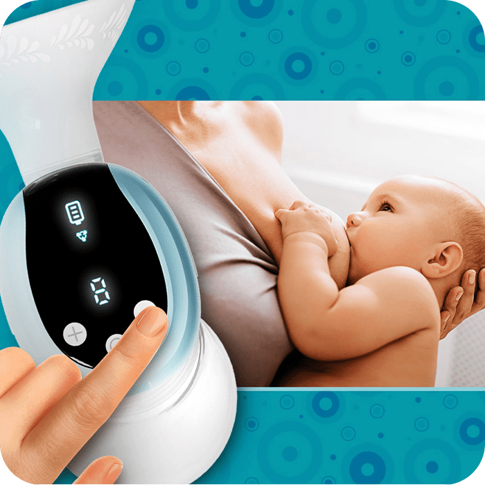 baby sucking milk from a woman's breast