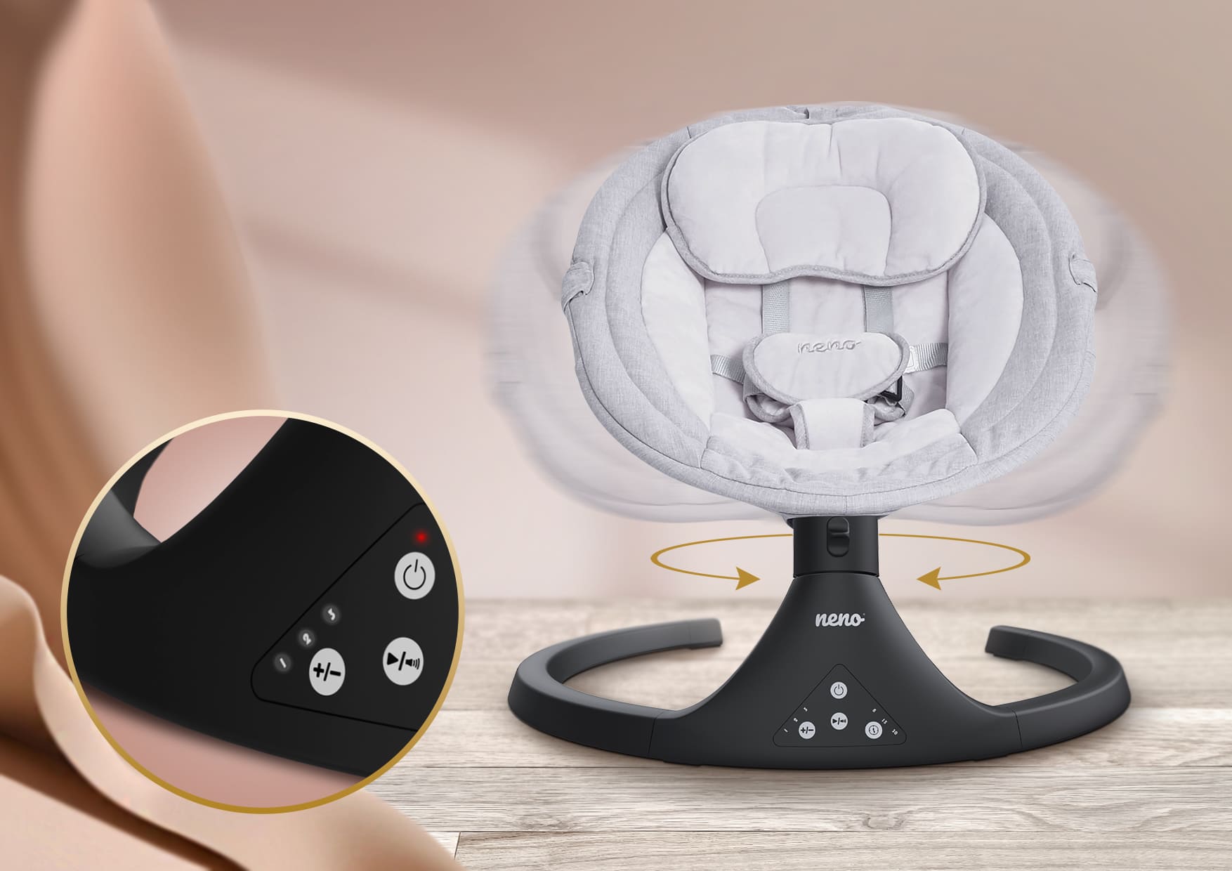 5 levels of swinging in the rocker