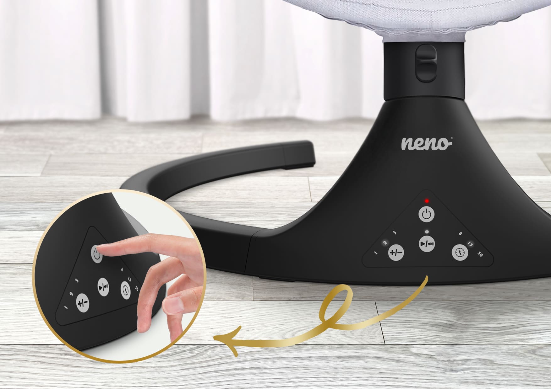 control panel in the rocker