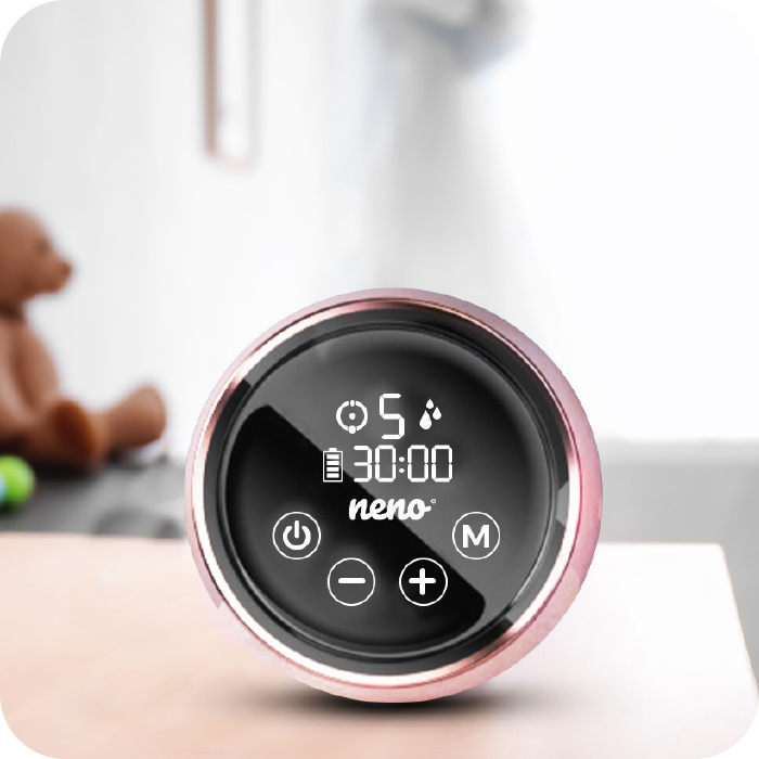 nneo Bella breast pump display
