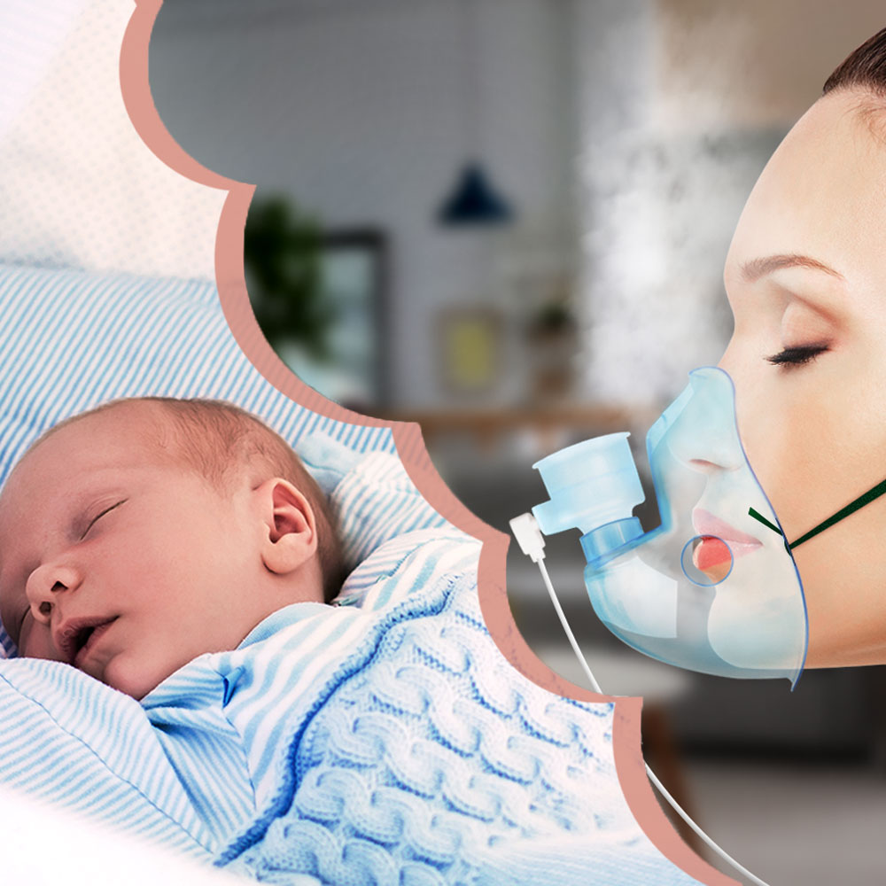 Cicha praca neno bene, kobieta czuwa przy maluszka