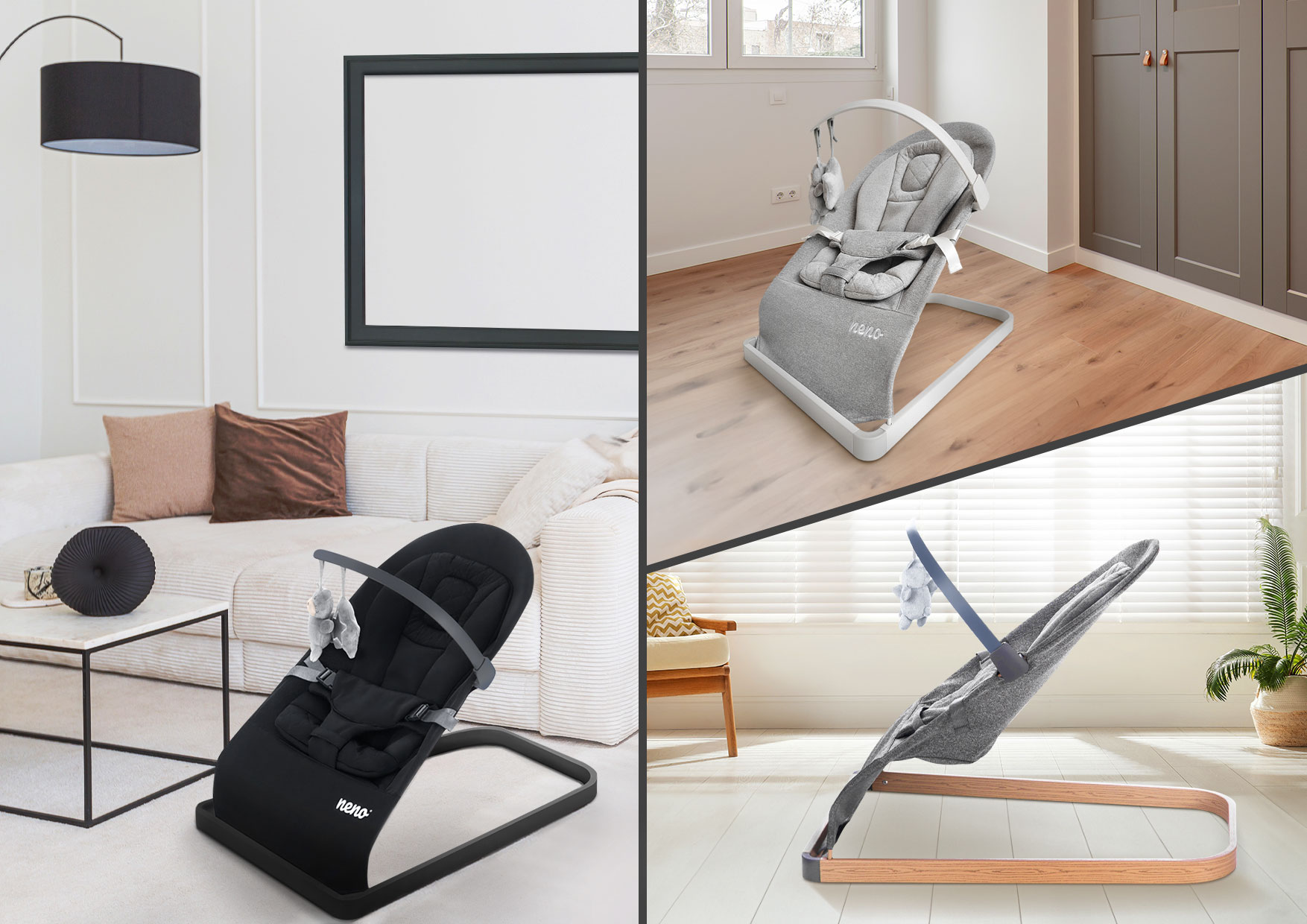 leżaczki w trzech kolorach Neno Chiaro