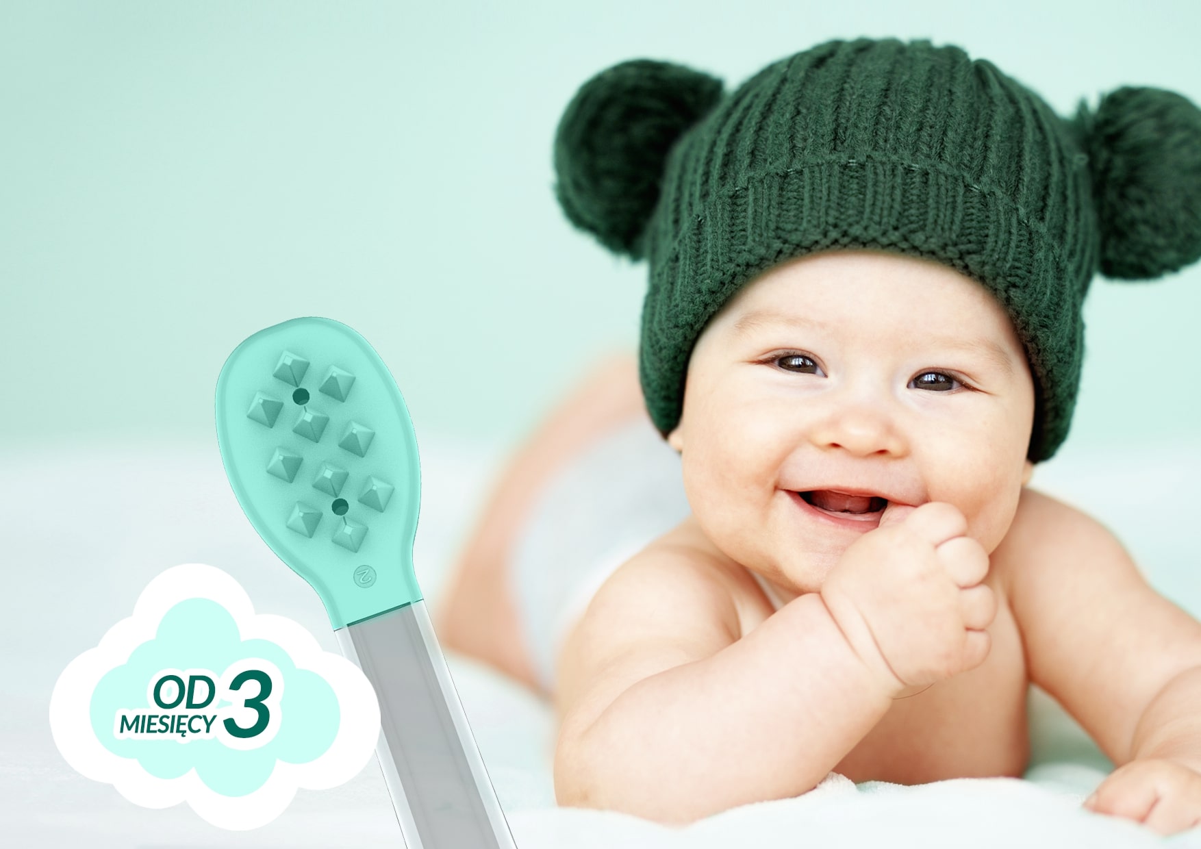 szczoteczka dla niemowląt do dziąseł elektryczna