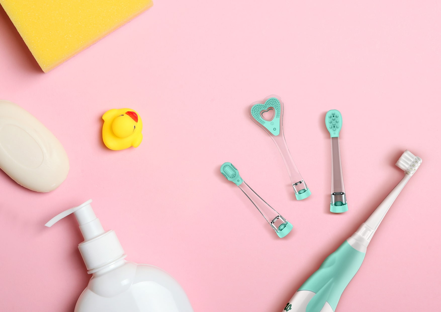 elektroniczne szczoteczki do zębów, języka i dziąseł dla niemowląt