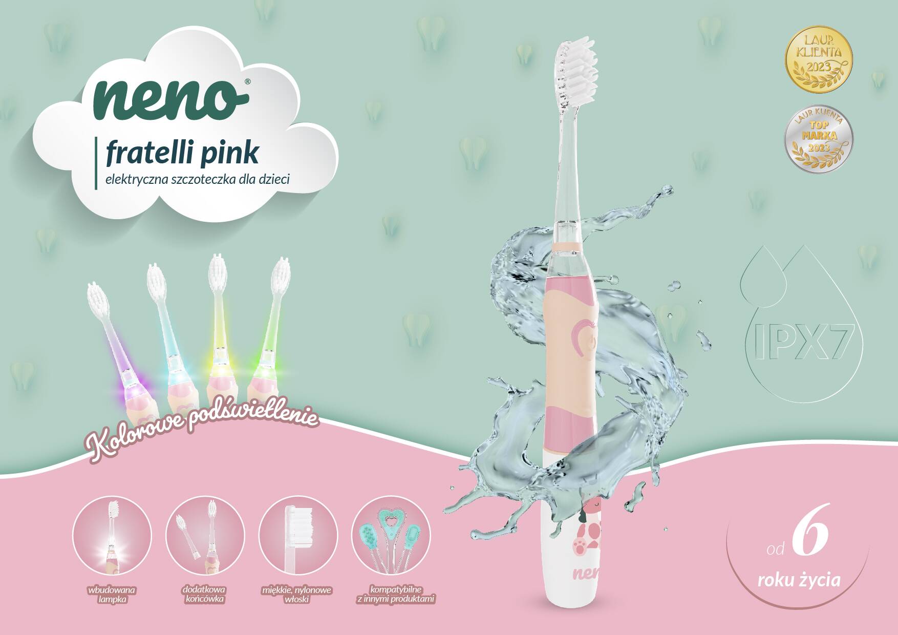 Neno Fratelli Pink- sczoteczka dla malucha