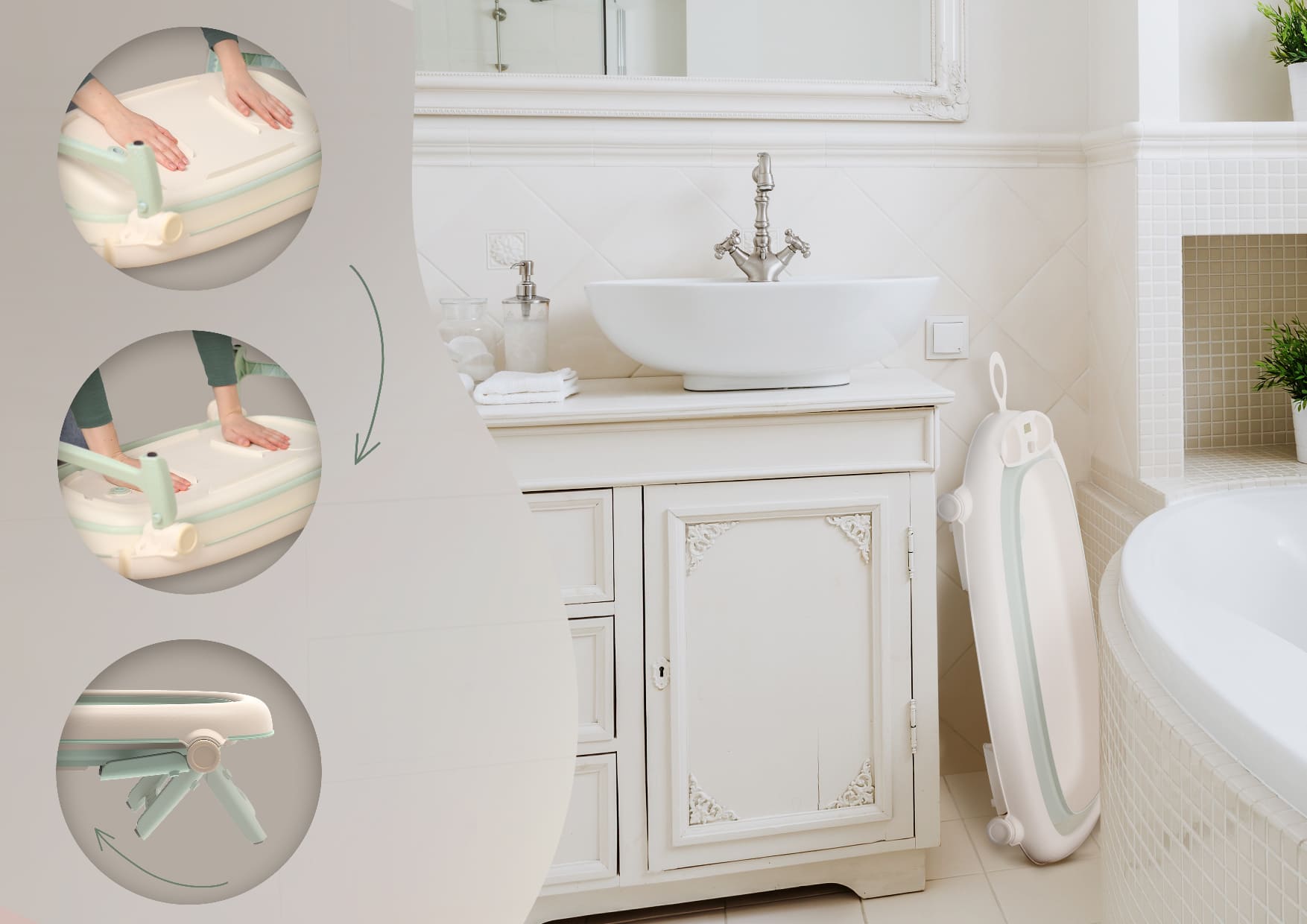 dziewczynka bawiąca się na macie piankowej