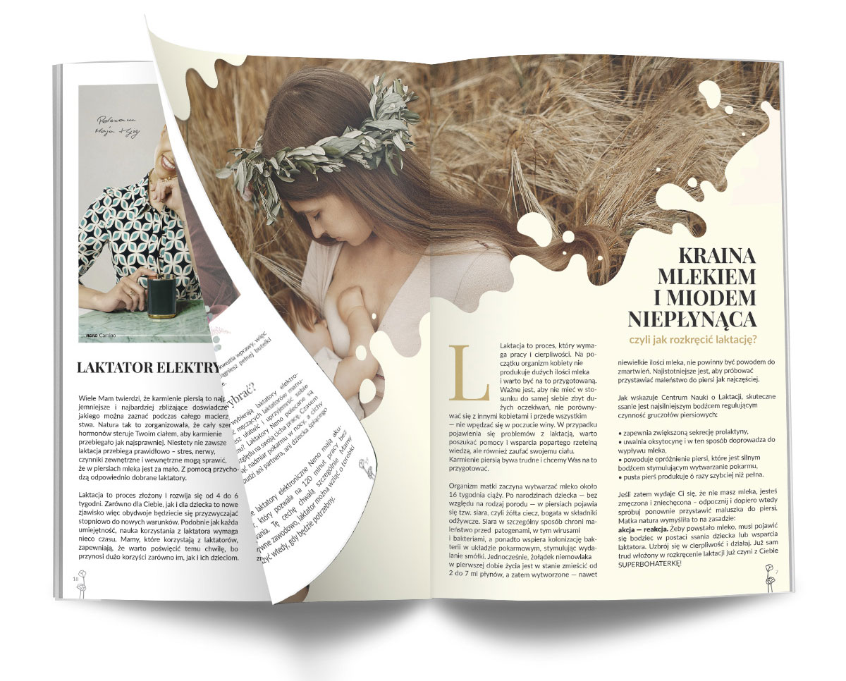 magazyn every mom is a superhero otwarty na stronie kraina mlekiem i miodem niepłynąca