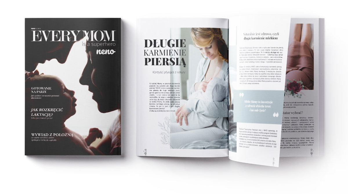 magazyn every mom - okładka i otwarty magazyn