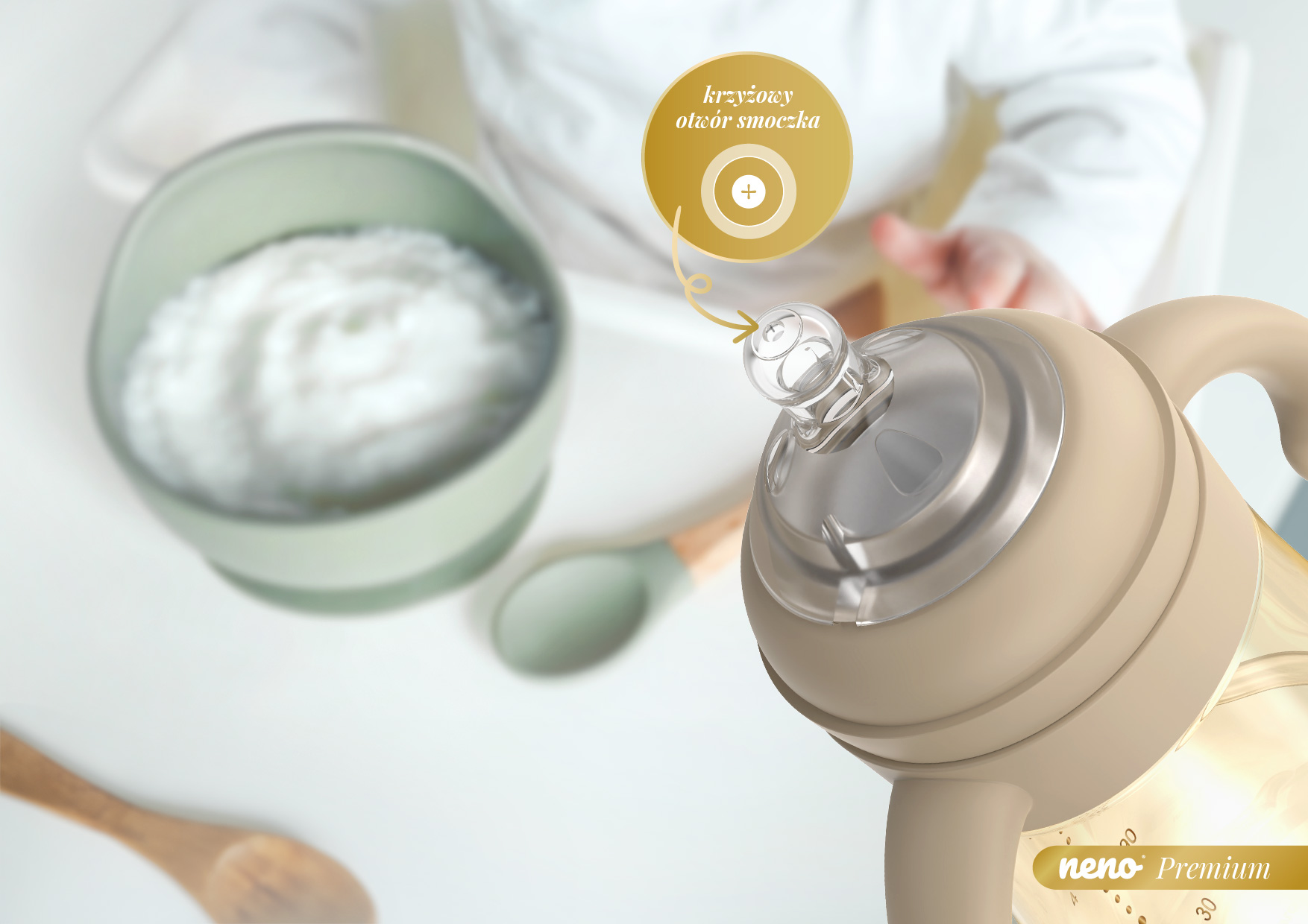 krzyżowy otwór smoczka