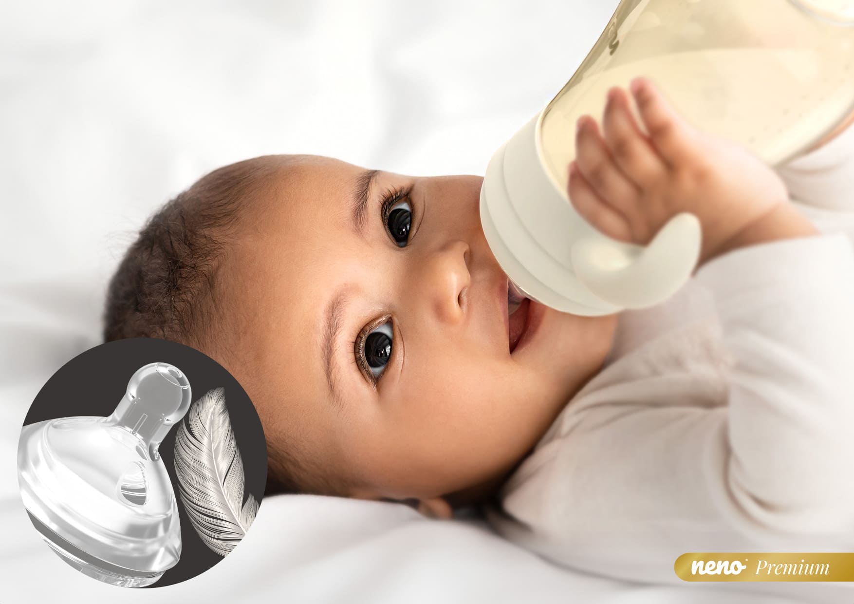 dziecko karmione butelką Neno Mio
