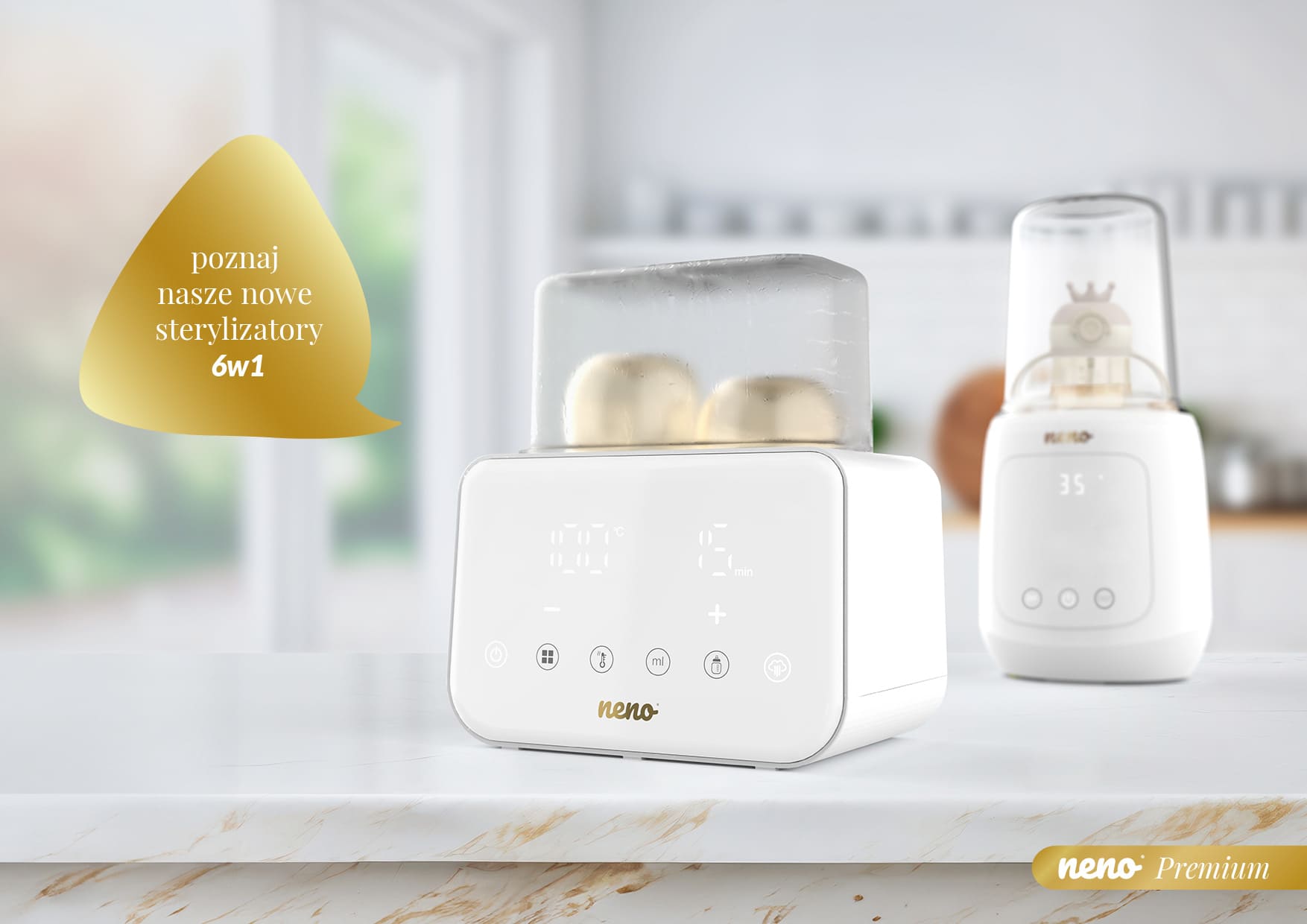 dwa sterylizatory Neno