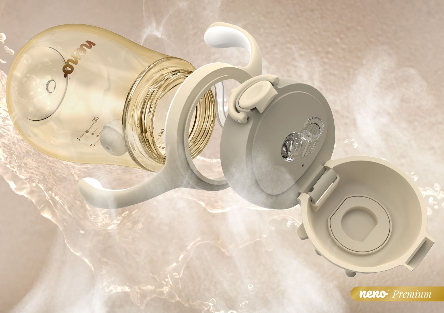 części bidonu Neno Mio - brown, cream