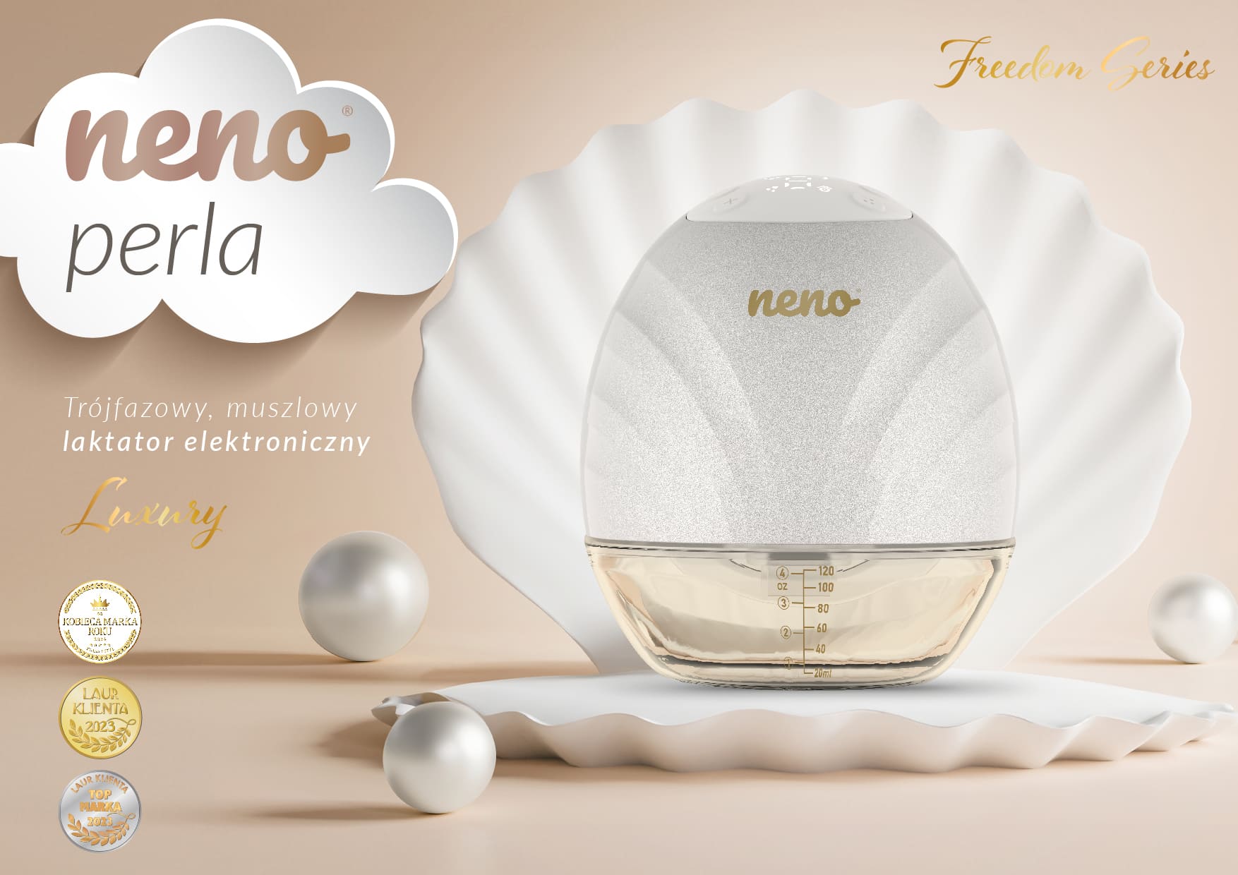 Neno Perla - laktator muszlowy elektroniczny