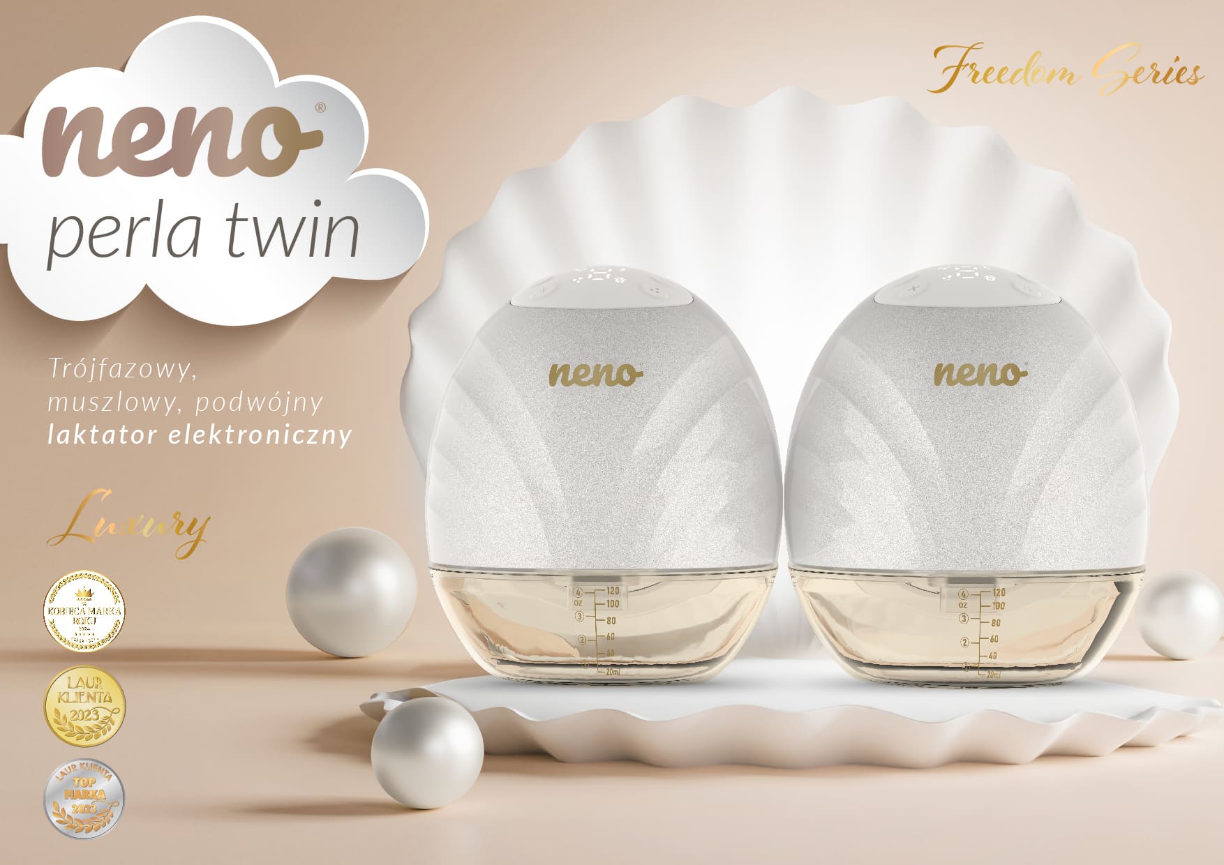 Neno Perla Twin - laktator muszlowy elektroniczny