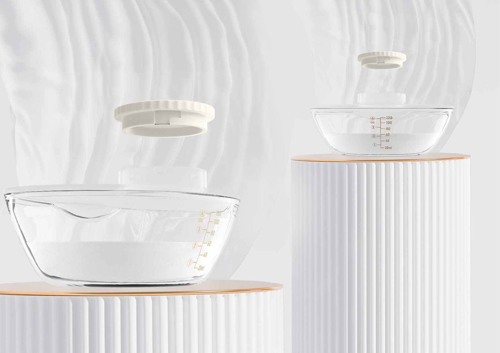 pojemnik z nakrętką na mleko