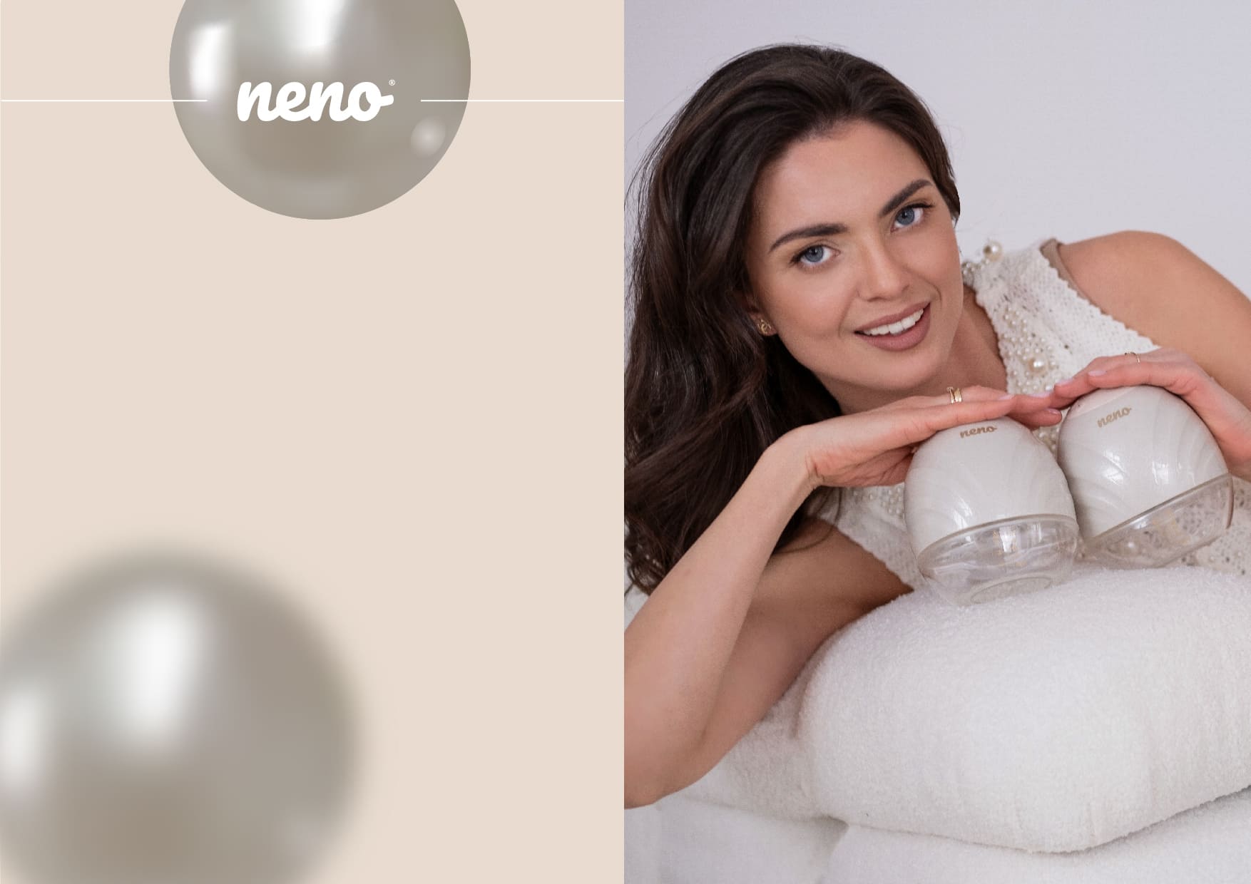 Perla Twin trzyma w ręce kobiety