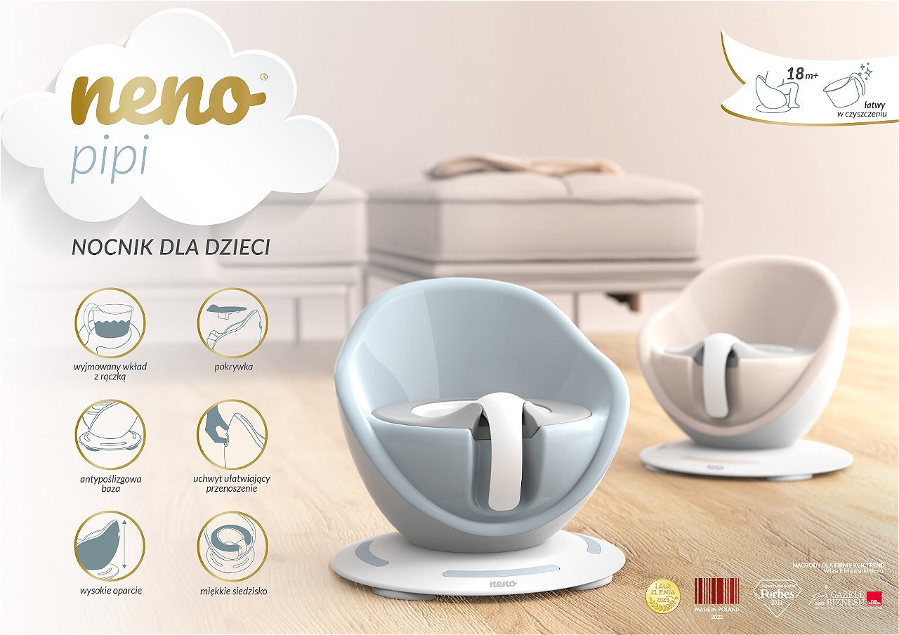 nocniki dla dzieci Neno Blue i Neno Pink w aranżacji pokojowej