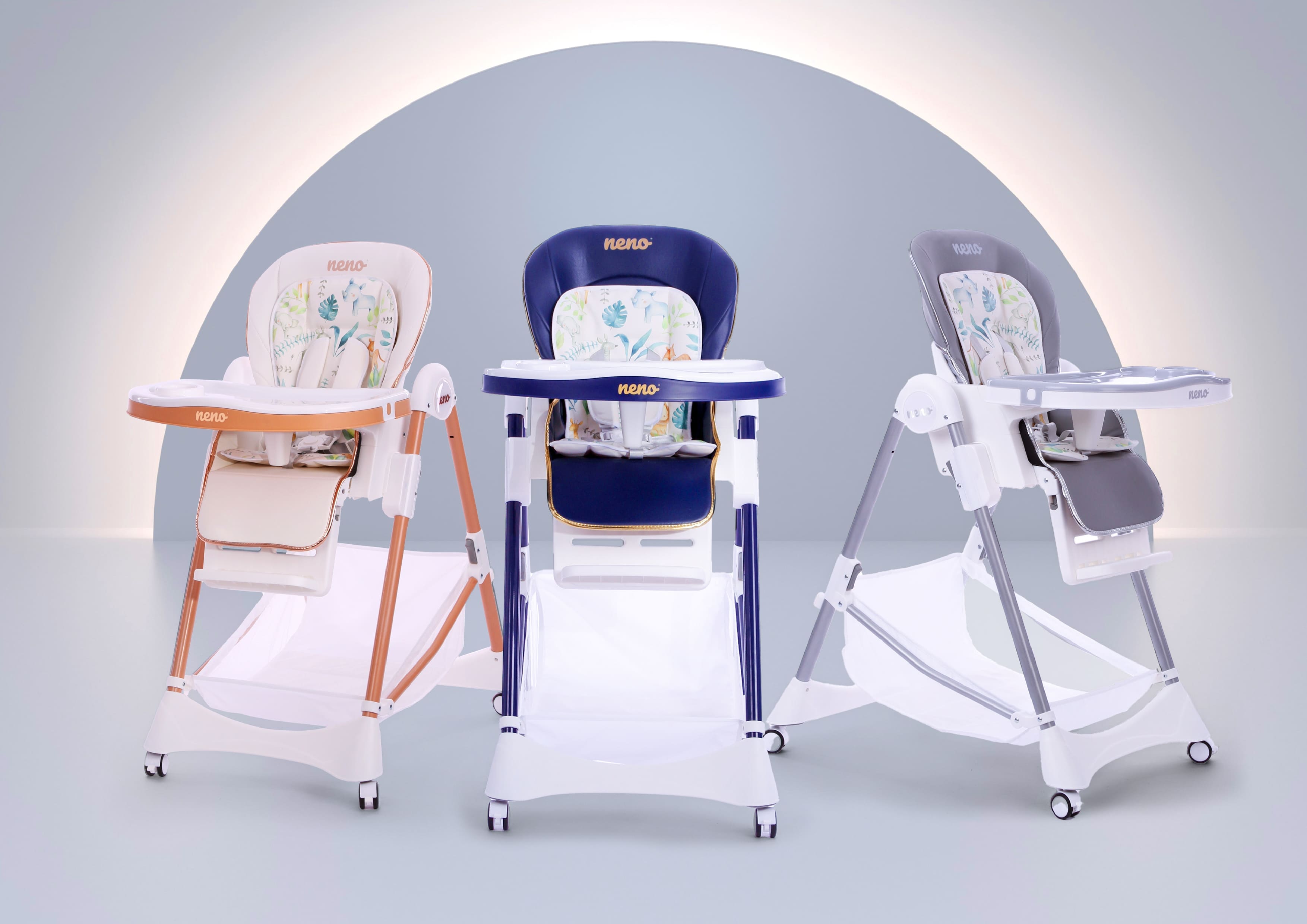 3 wersje kolorystyczne Neno Sedi: biała, granatowa, szara