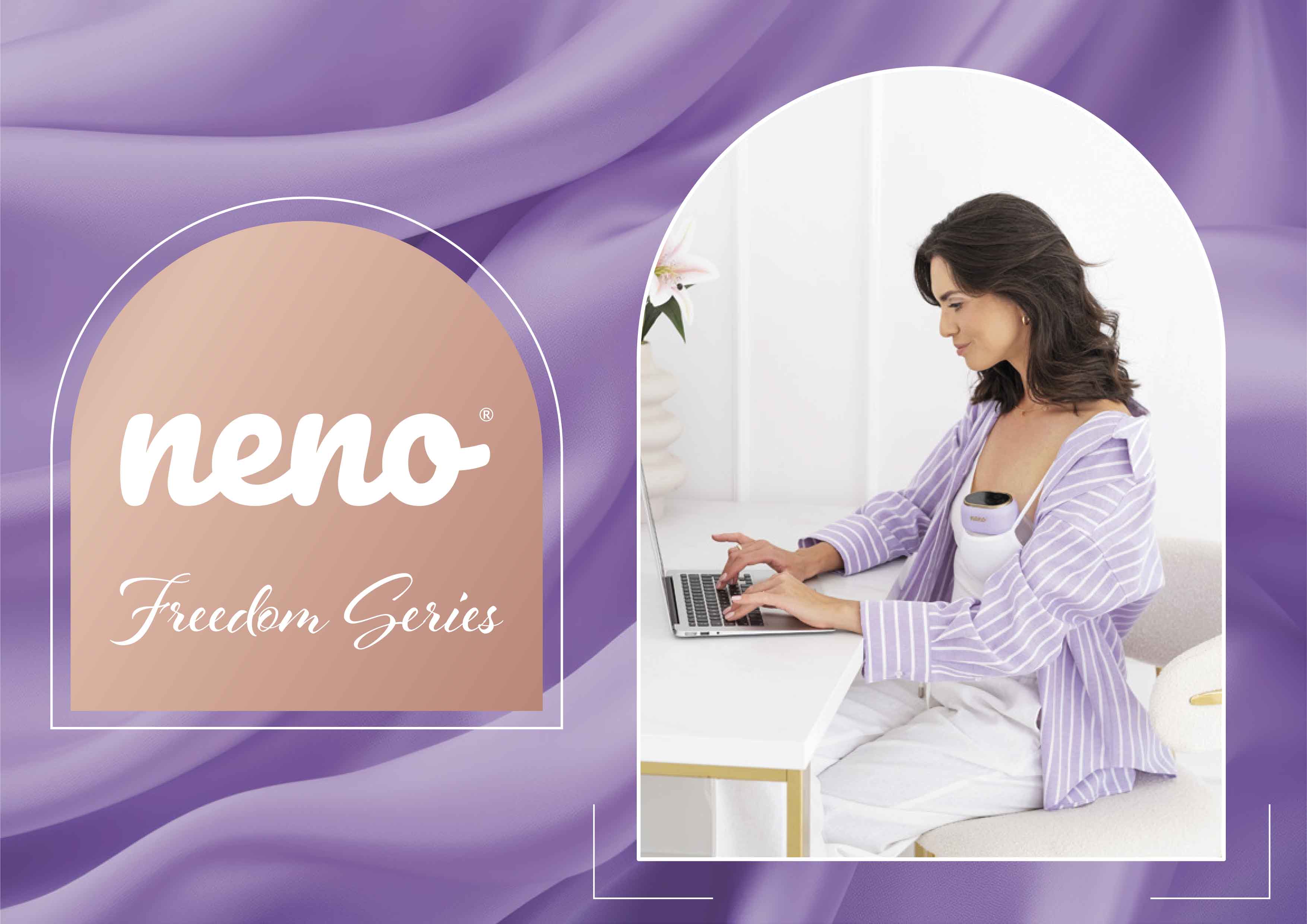 kobieta odciągająca mleko za pomocą Neno Sole