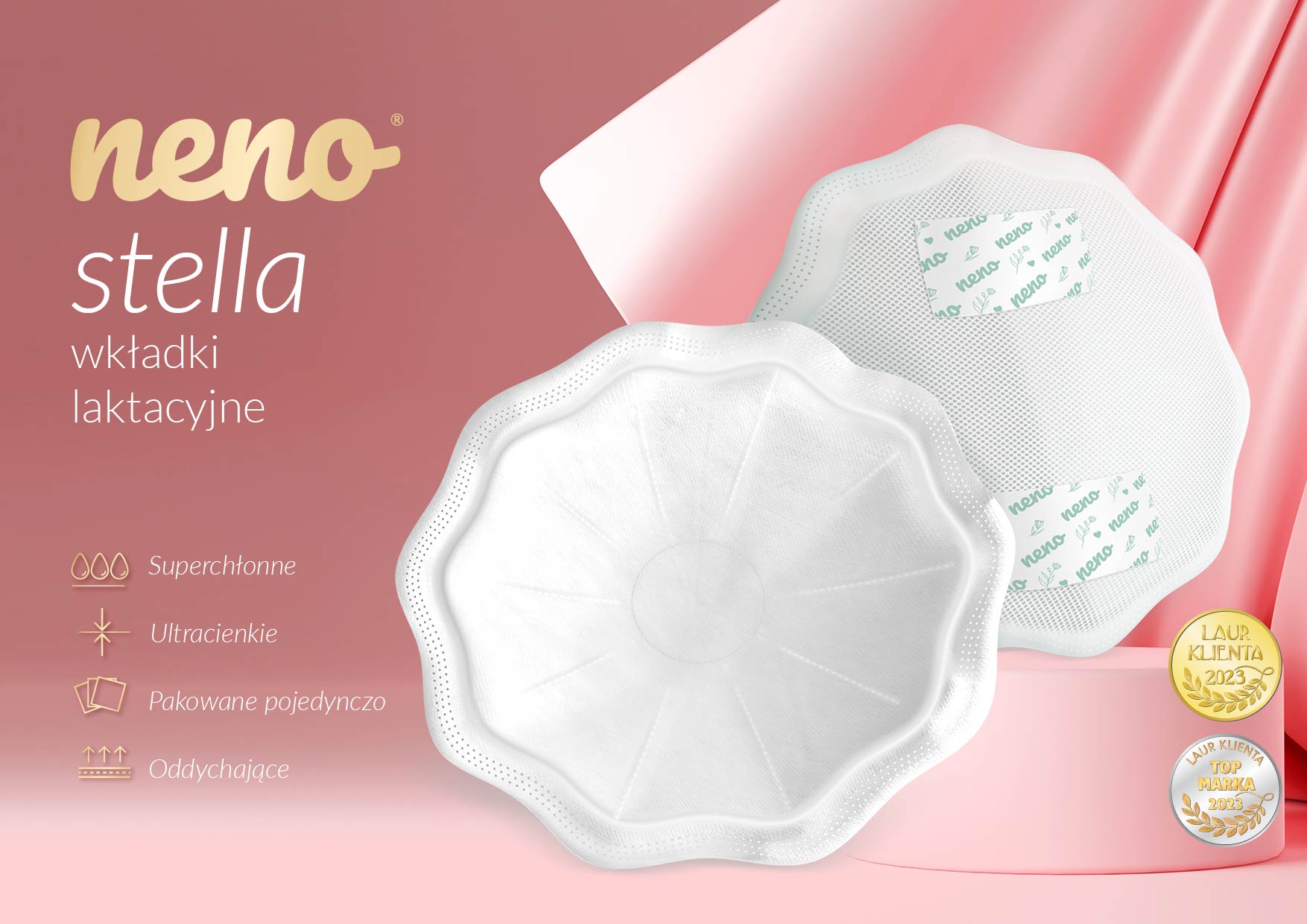 wkładki laktacyjne - 2 sztuki Neno Stella