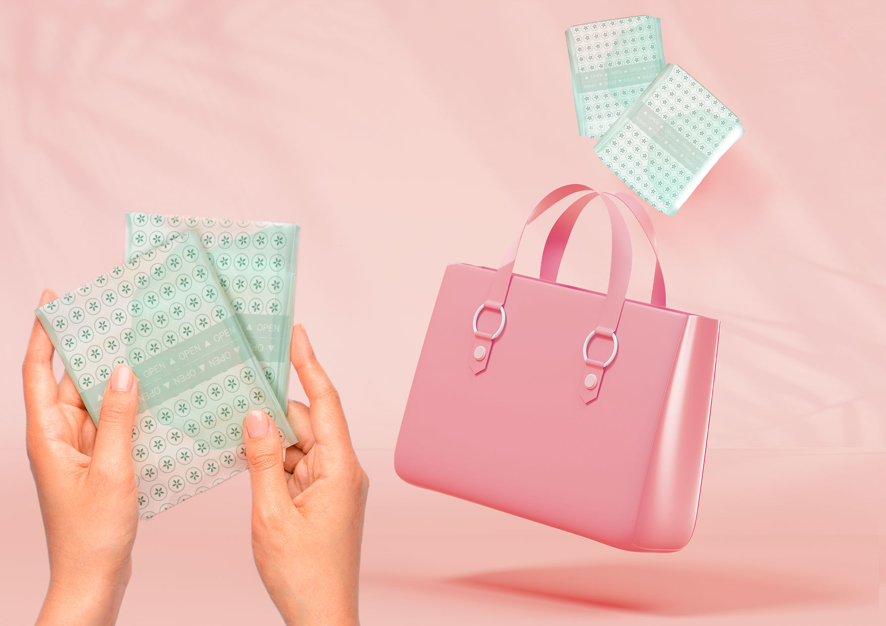 kobieta wkładająca wkładki do biustonosza