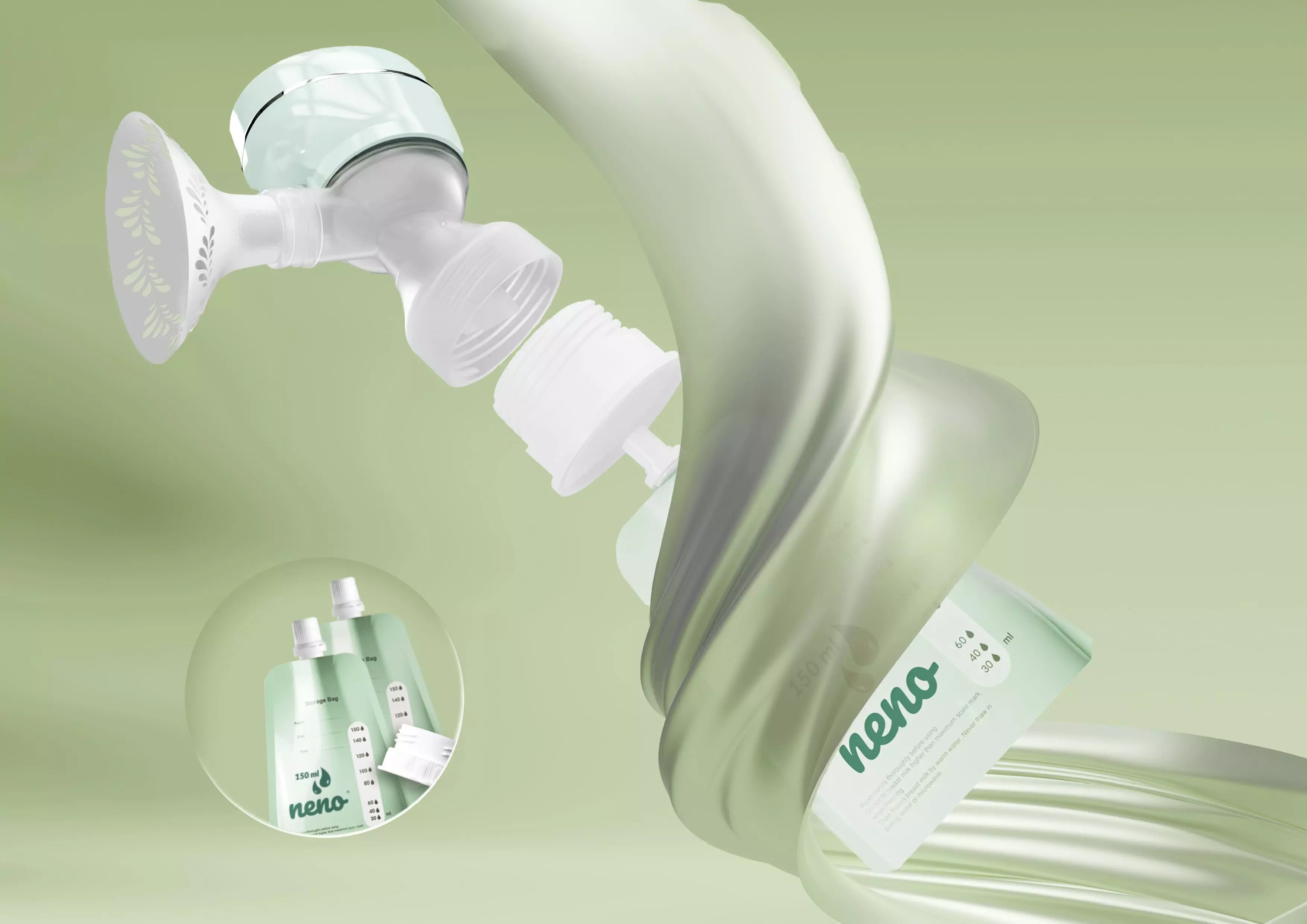 Neno Uno i woreczki do mrożenia pokarmu