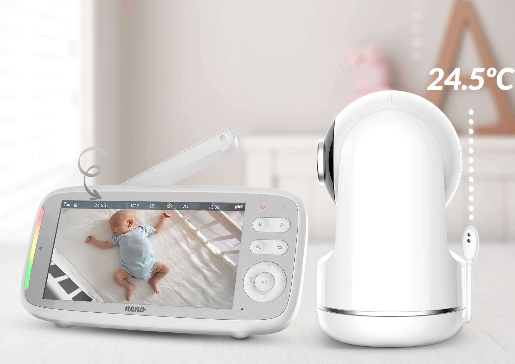 Neno Vista - Bezprzewodowa, obrotowa wideo-niania