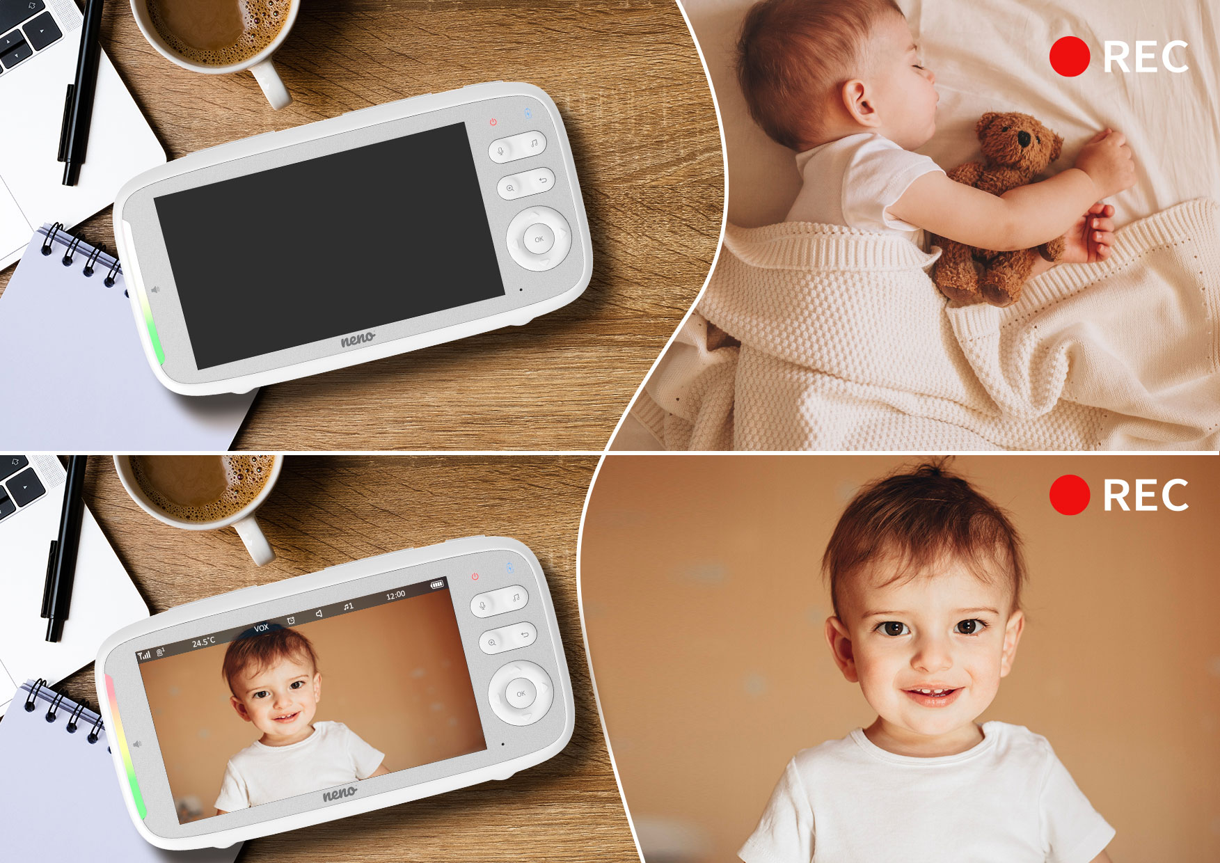 Neno Vista - Bezprzewodowa, obrotowa wideo-niania