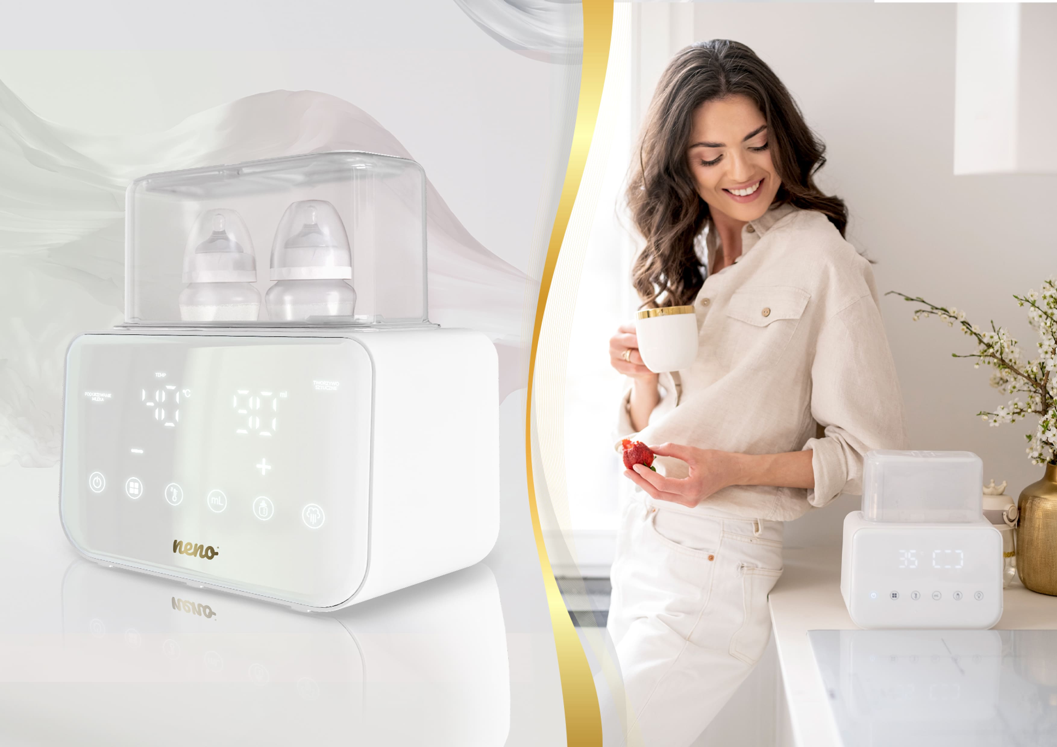 menu wyświetlacza Neno Vivo w języku polskim