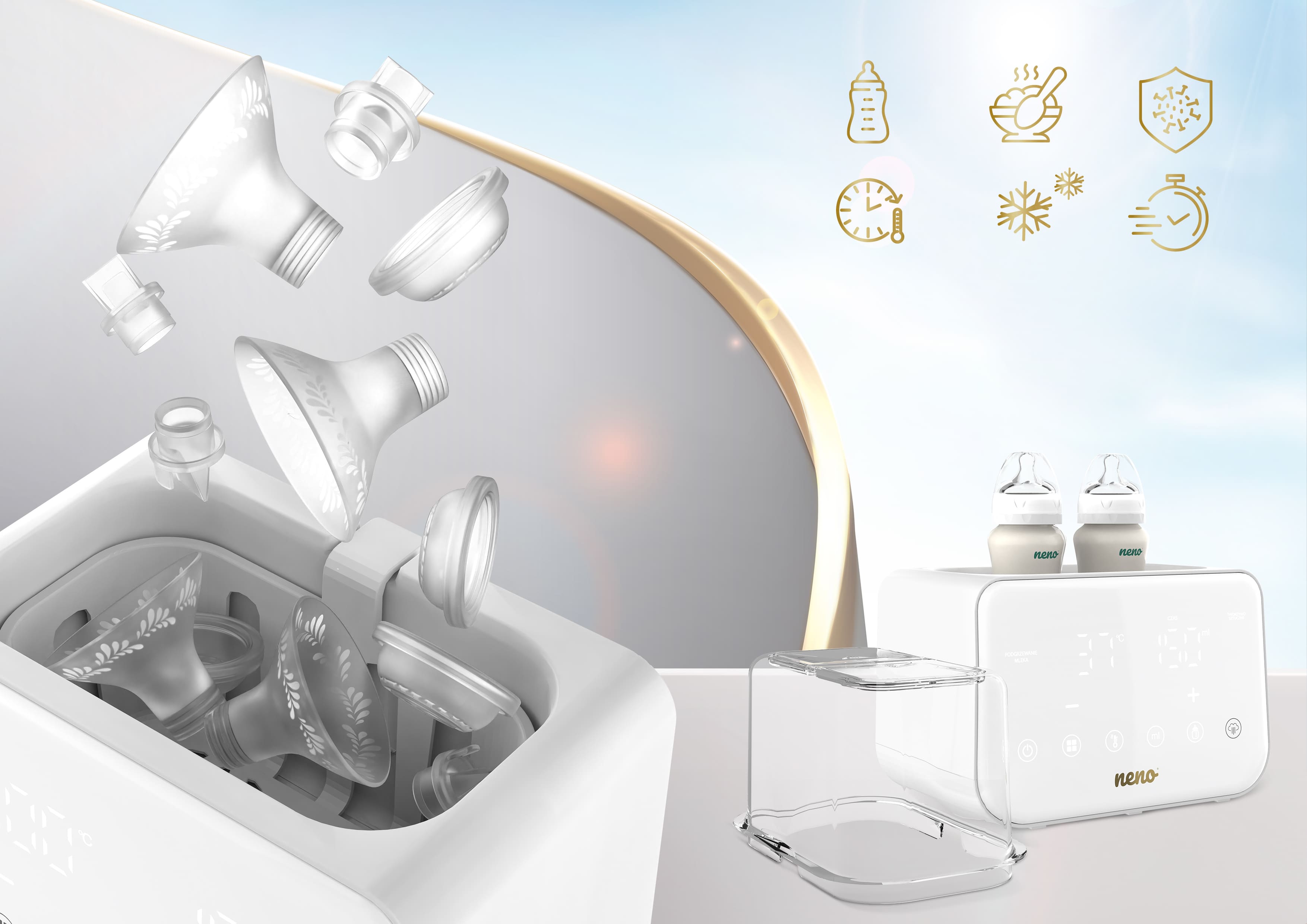 sterylizowanie części zamiennych do laktatora