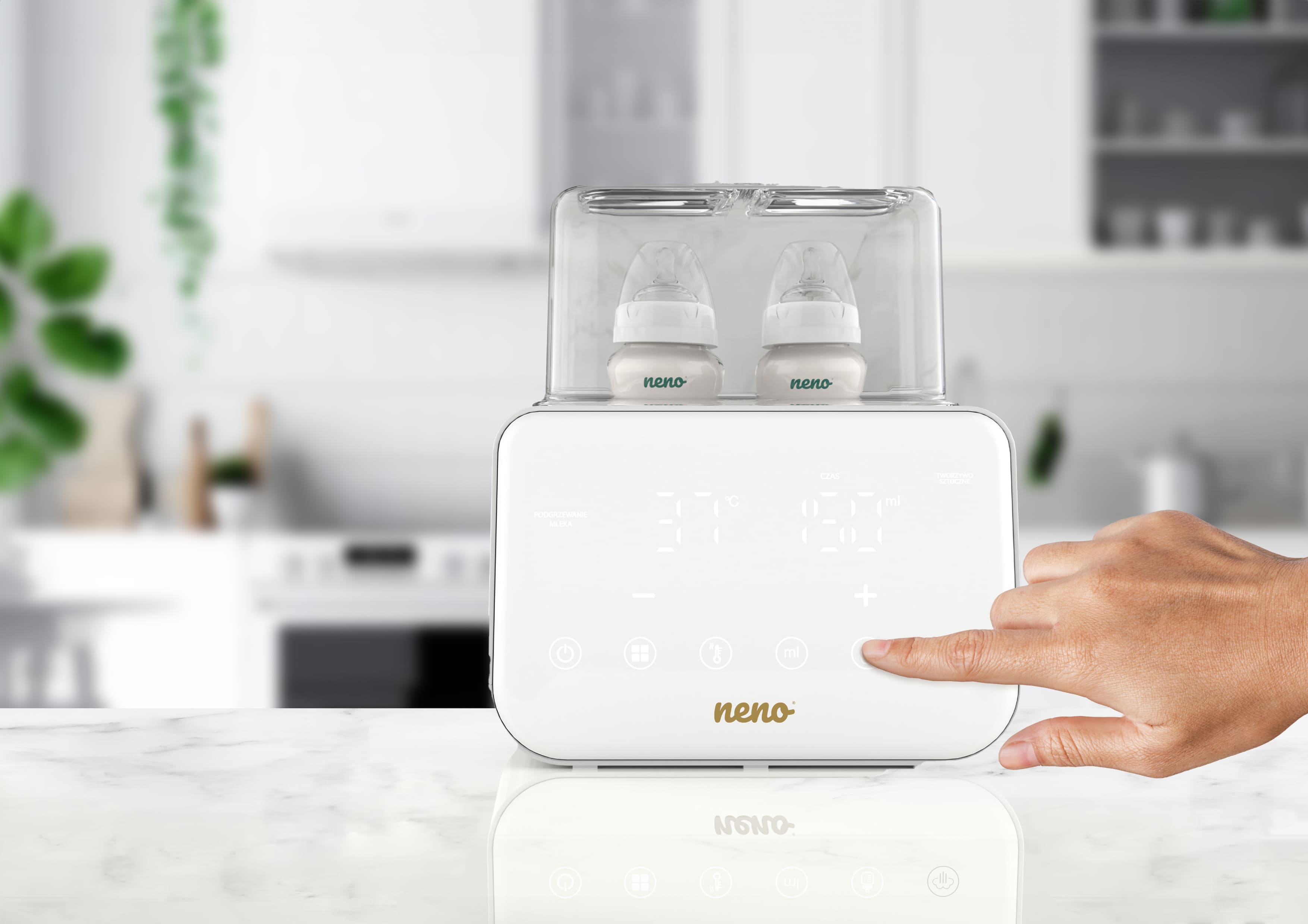 podgrzewanie pokarmu w słoikach w urządzeniu Neno Vivo