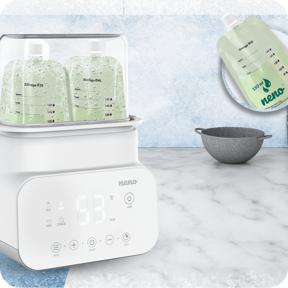 rozmrażanie woreczków przy pomocy neno vita