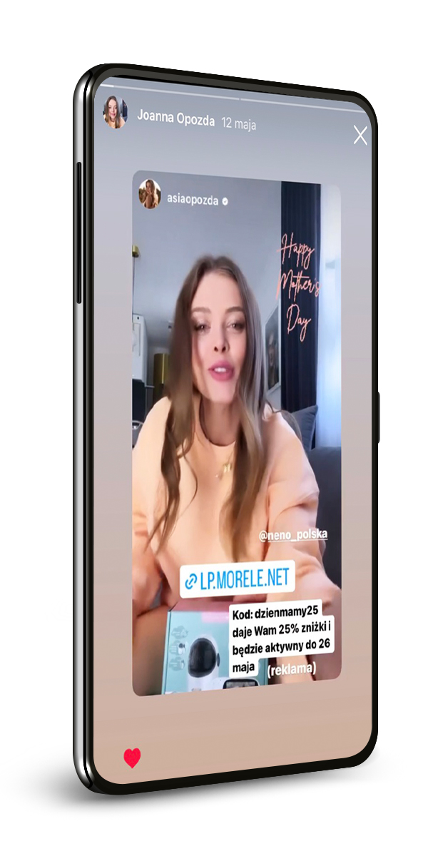 Znane mamy - promujące markę Neno