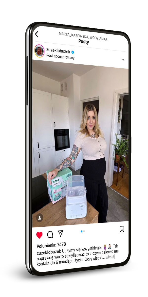 Znane mamy - promujące markę Neno